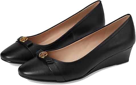 Amazon.com | Cole HAAN Womens Malta Wedge, Black Leather, 5-B US